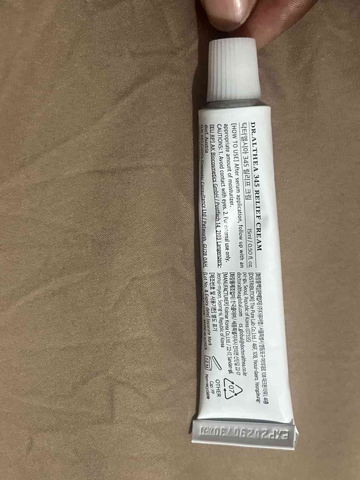Reseña de Carolina S. sobre Dr. Althea 345 Relief Cream